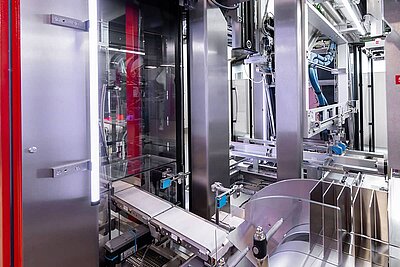 Stainless steel frame with integrated electrical installation