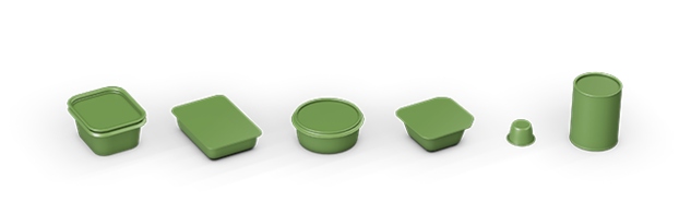 Cans, cups, trays